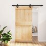 Voir la diapositive 1 : VIDAXL Porte coulissante et kit de quincaillerie 100x210 cm pin massif
