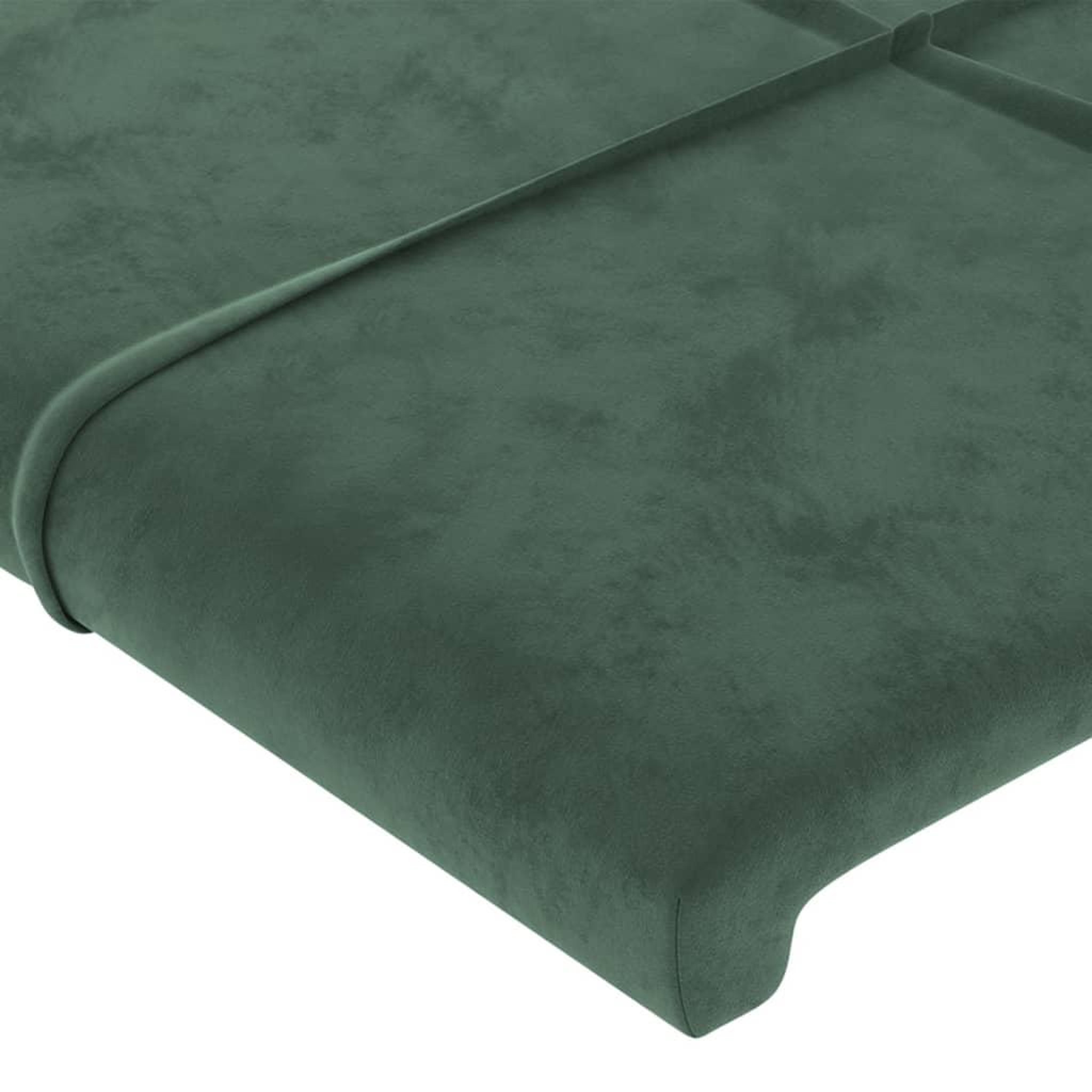 Voir la diapositive 5 : VIDAXL Tete de lit avec oreilles Vert fonce 83x16x78/88 cm Velours