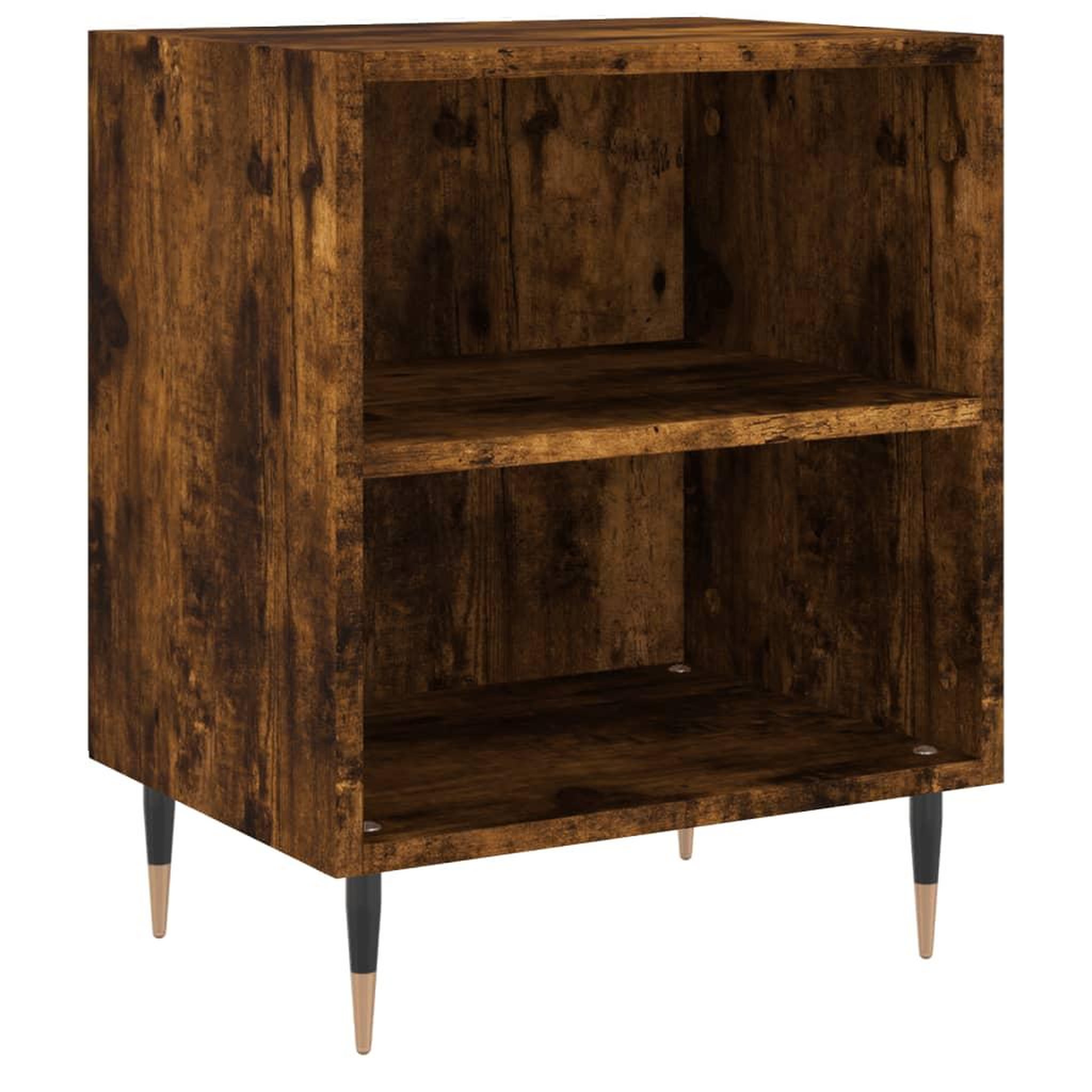 Voir la diapositive 4 : VIDAXL Tables de chevet 2 pcs chene fume 40x30x50 cm bois d'ingenierie