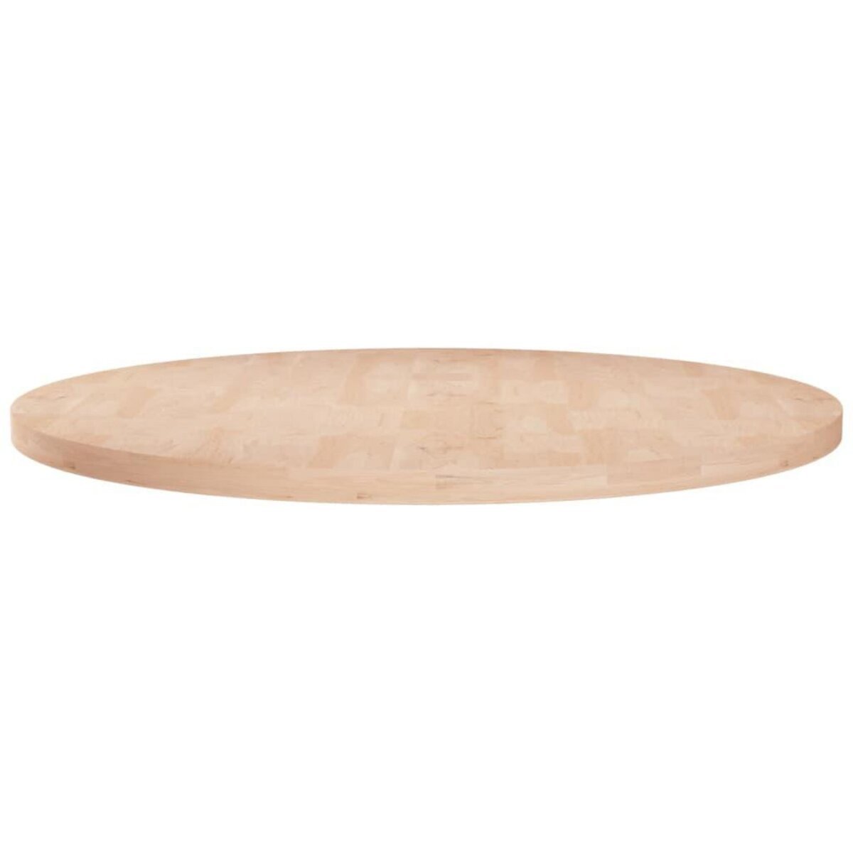 VIDAXL Dessus de table rond Ø80x2,5 cm Bois de chene massif non traite
