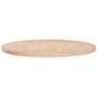 Voir la diapositive 1 : VIDAXL Dessus de table rond Ø80x2,5 cm Bois de chene massif non traite