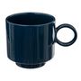 Voir la diapositive 2 : SECRET DE GOURMET Lot de 6 Mugs en Céramique  Anne  38cl Bleu Encre