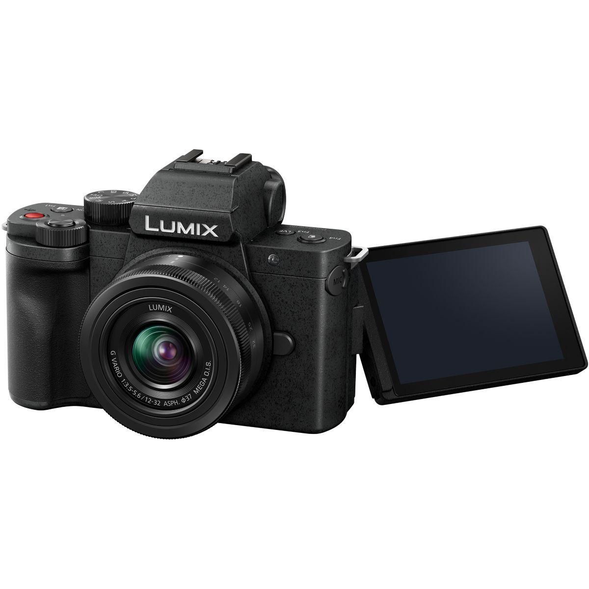 PANASONIC Appareil photo Hybride Lumix G100 noir + Optique 12-32mm