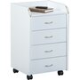 Voir la diapositive 2 : Caisson rangement pour bureau 4 tiroirs L40cm JOVI