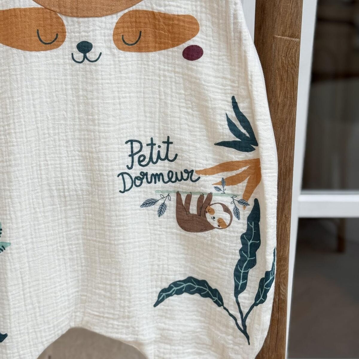 Petit Béguin Turbulette d'été en gaze de coton avec pieds retroussables Baroudeur