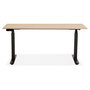 Voir la diapositive 2 : Paris Prix Bureau Ergonomique Réglable  Électrique  140cm Naturel & Noir