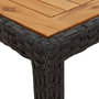 Voir la diapositive 5 : VIDAXL Table de jardin Noir 250x100x75 cm Resine tressee