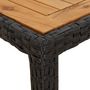 Voir la diapositive 5 : VIDAXL Table de jardin Noir 250x100x75 cm Resine tressee