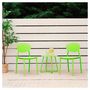 Voir la diapositive 2 : HomeStyle4U Chaise de jardin Lot 4 chaises vert