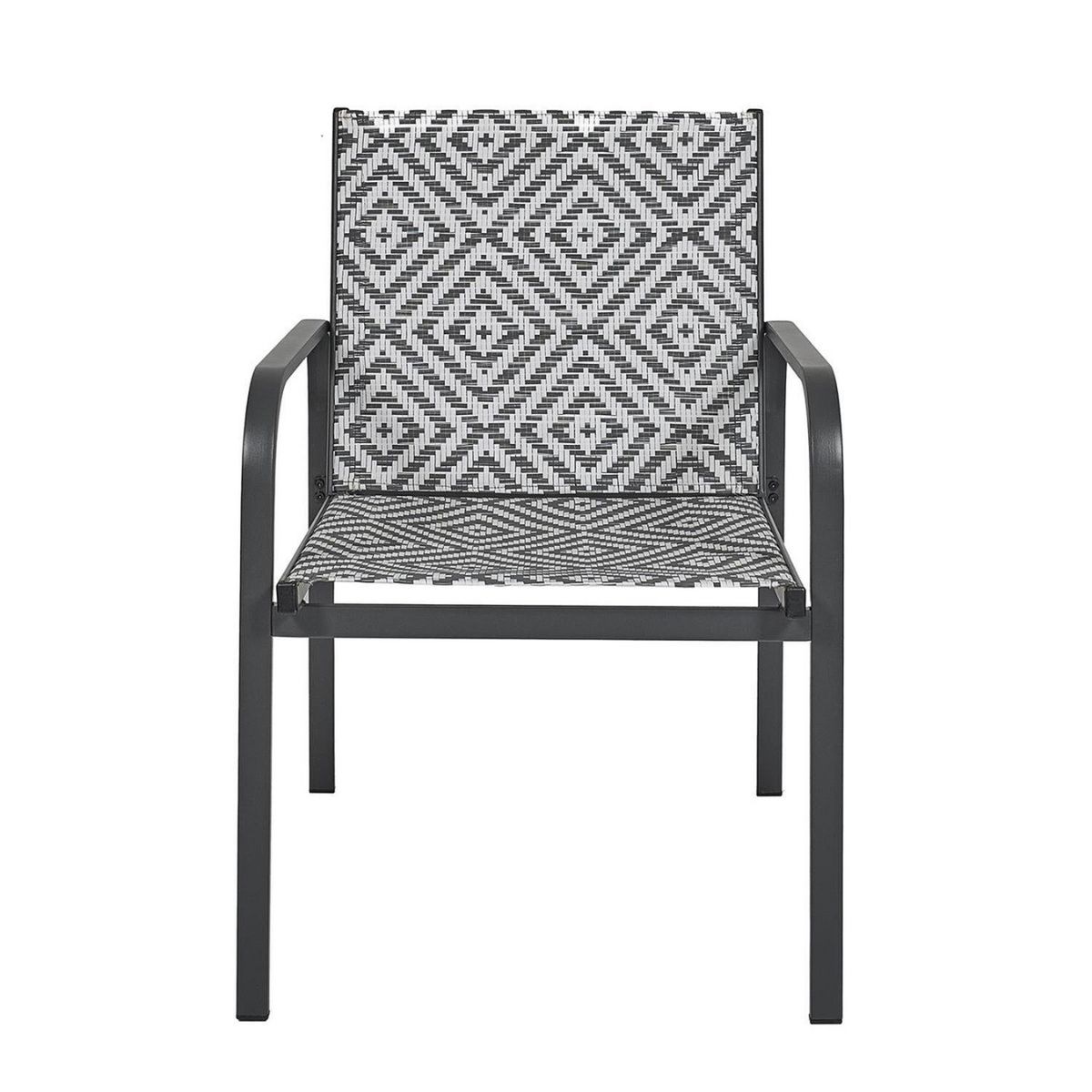 The Home Deco Factory Salon de jardin en aluminium et texaline 2 places MEXICO