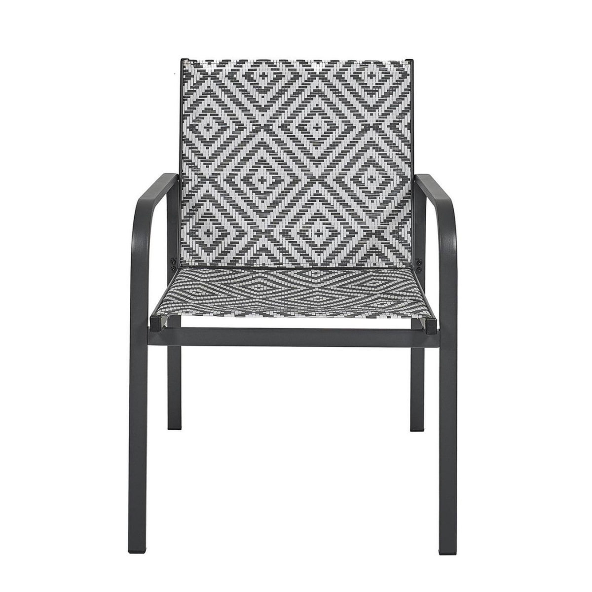 The Home Deco Factory Salon de jardin en aluminium et texaline 2 places MEXICO