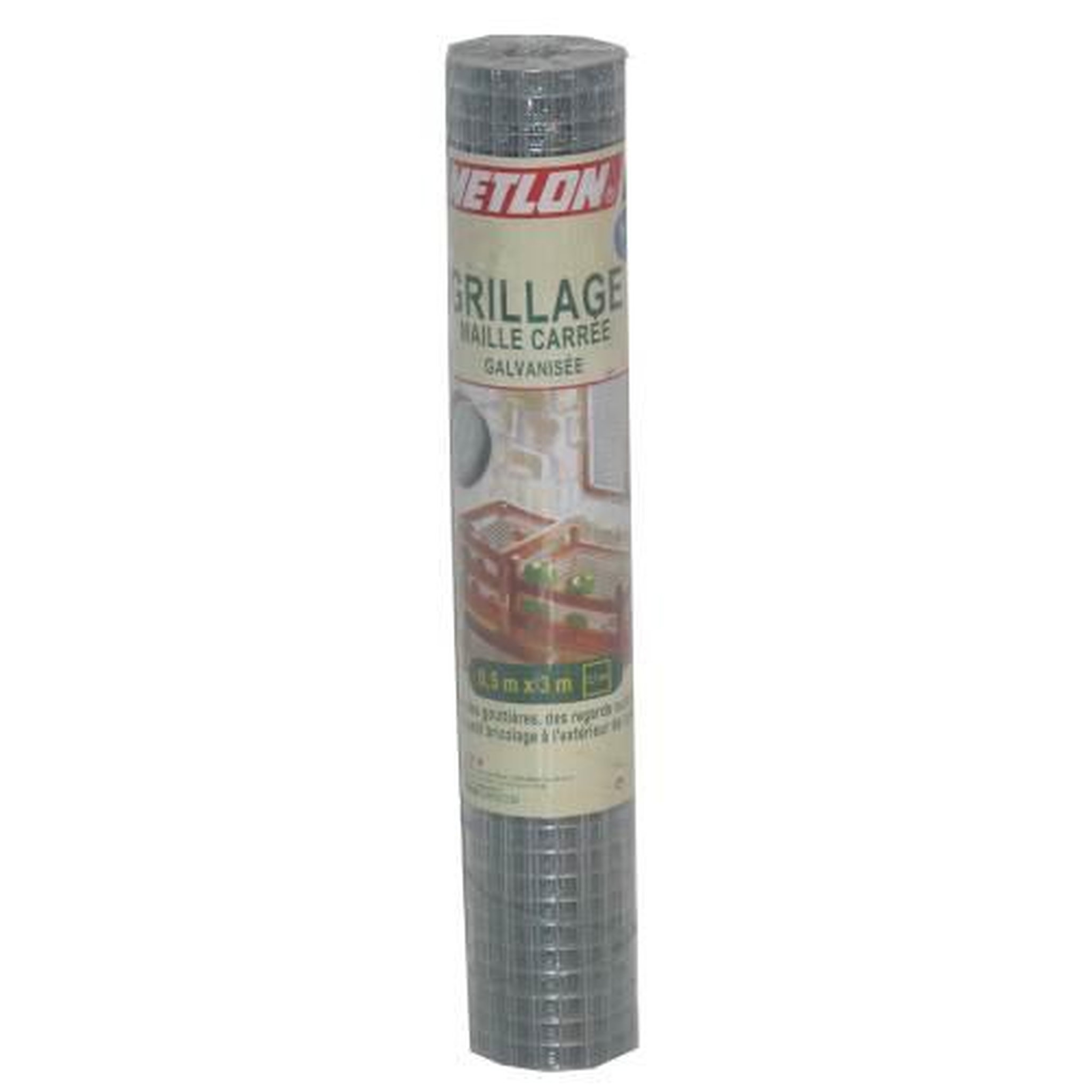 CENTRALE BRICO Grillage pour animaux soudé gris, H.0.5 x L.3 m, maille H.12 x l.12.7 mm