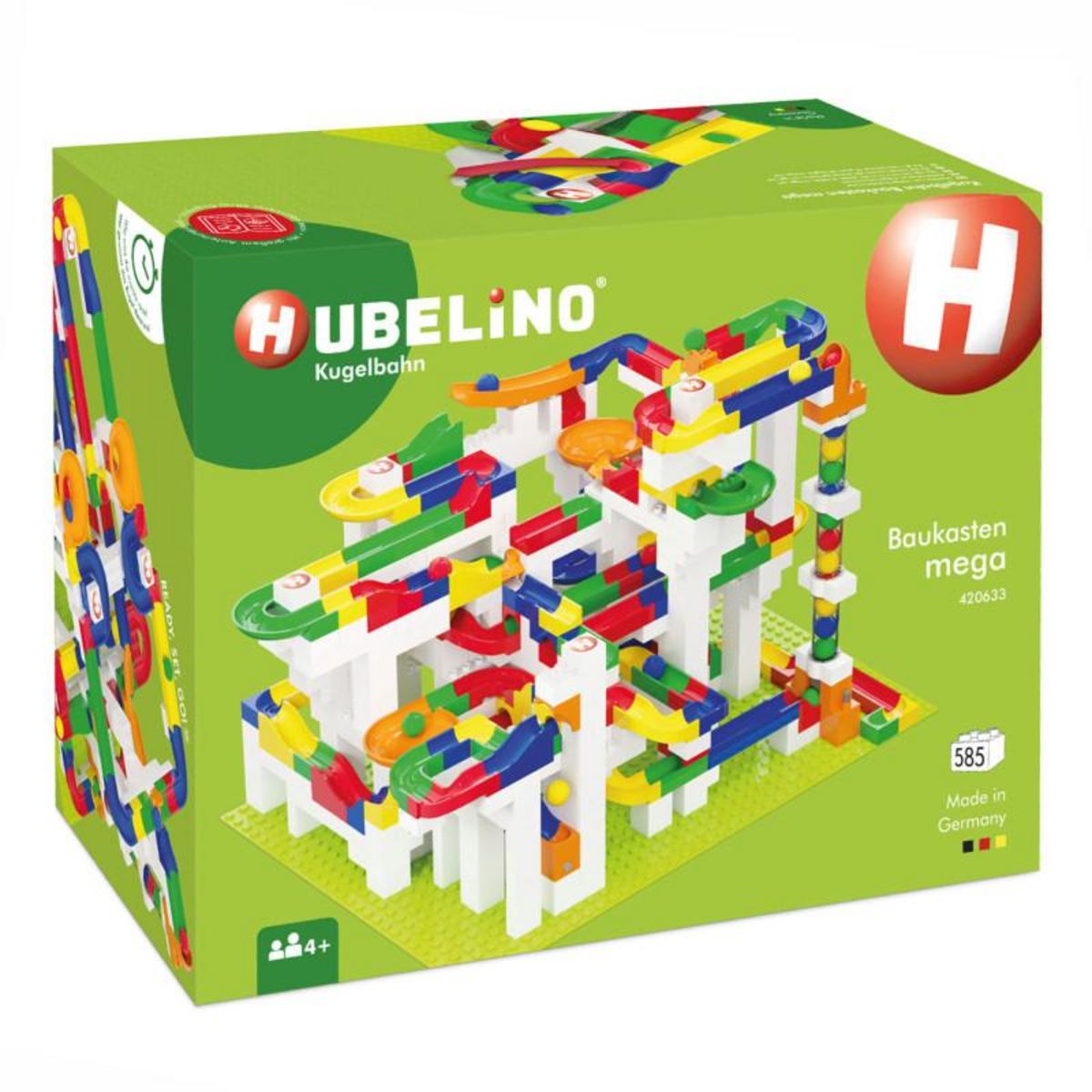 HUBELINO Hubelino Ball Track Mega Construction Set, 585dlg. 420633