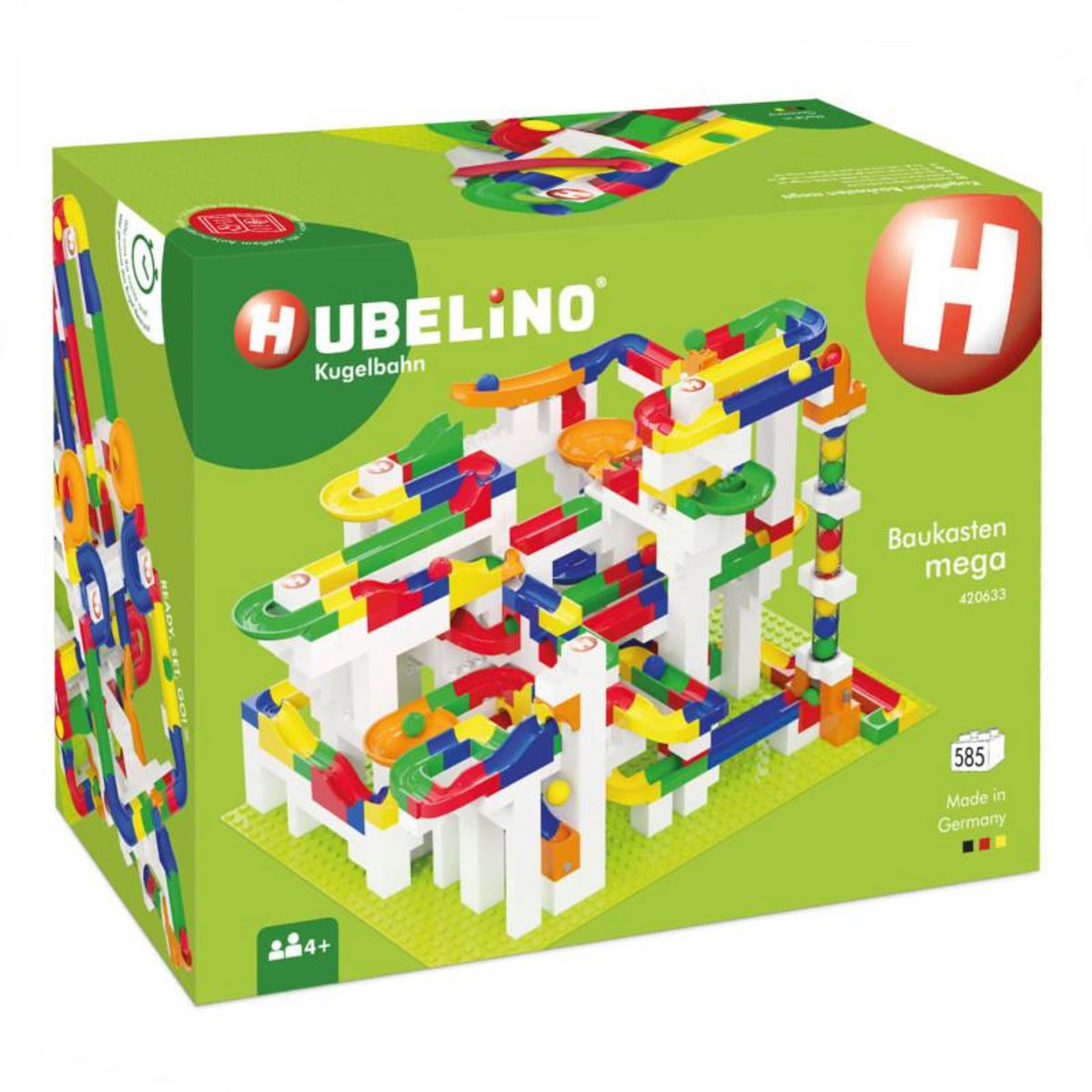 HUBELINO Hubelino Ball Track Mega Construction Set, 585dlg. 420633