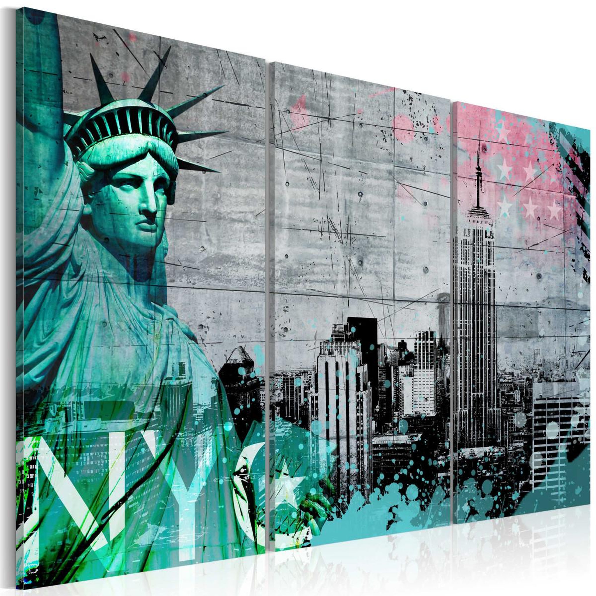 Voir la diapositive 1 : Paris Prix Tableau Imprimé  NYC Collage III