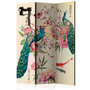 Voir la diapositive 1 : Paris Prix Paravent 3 Volets  Peacock Love  135x172cm