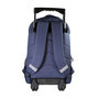 Voir la diapositive 4 : Bagtrotter Lili Lou - Sac à dos à roulettes bleu marine  2 compartiments - Bagtrotter