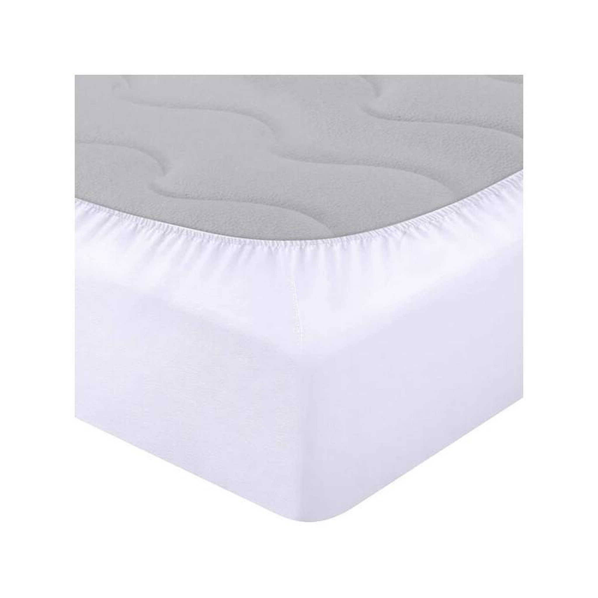 Voir la diapositive 5 : UNIVERS DECOR Protège matelas  Bambou  imperméable 180 x 200 cm  King size  bonnet 35 cm