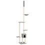 Voir la diapositive 2 : VIDAXL Arbre a chat du sol au plafond Gris clair 258,5-284,5 cm
