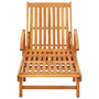 Voir la diapositive 3 : VIDAXL Chaises longues lot de 2 avec coussins Bois d'acacia solide