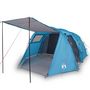Voir la diapositive 2 : VIDAXL Tente de camping tunnel 4 personnes bleu impermeable