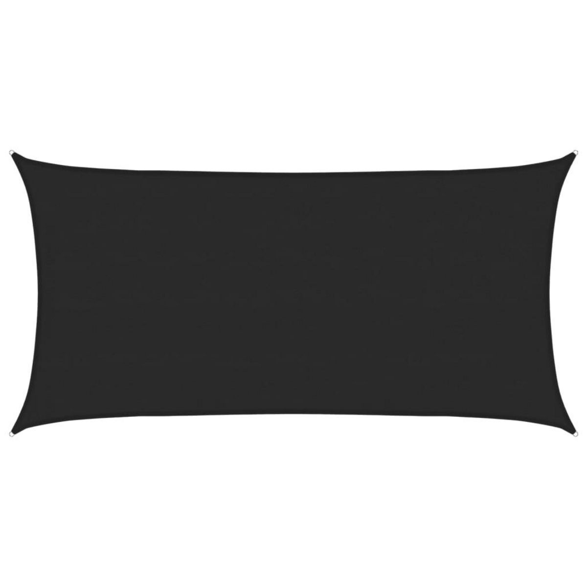 VIDAXL Voile d'ombrage 160 g/m^2 Noir 4x7 m PEHD