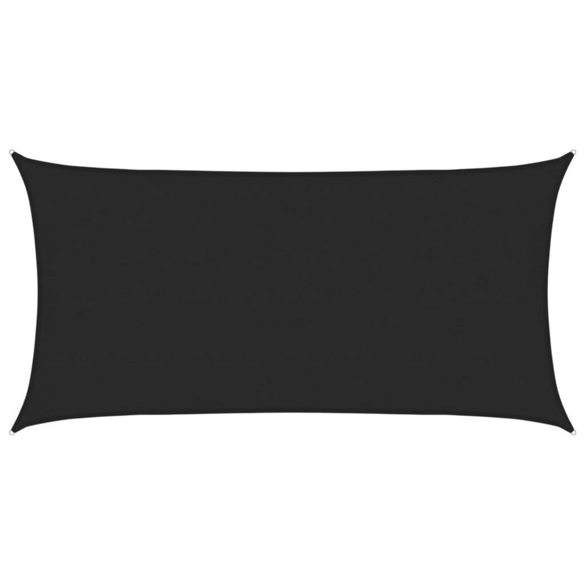 VIDAXL Voile d'ombrage 160 g/m^2 Noir 4x7 m PEHD