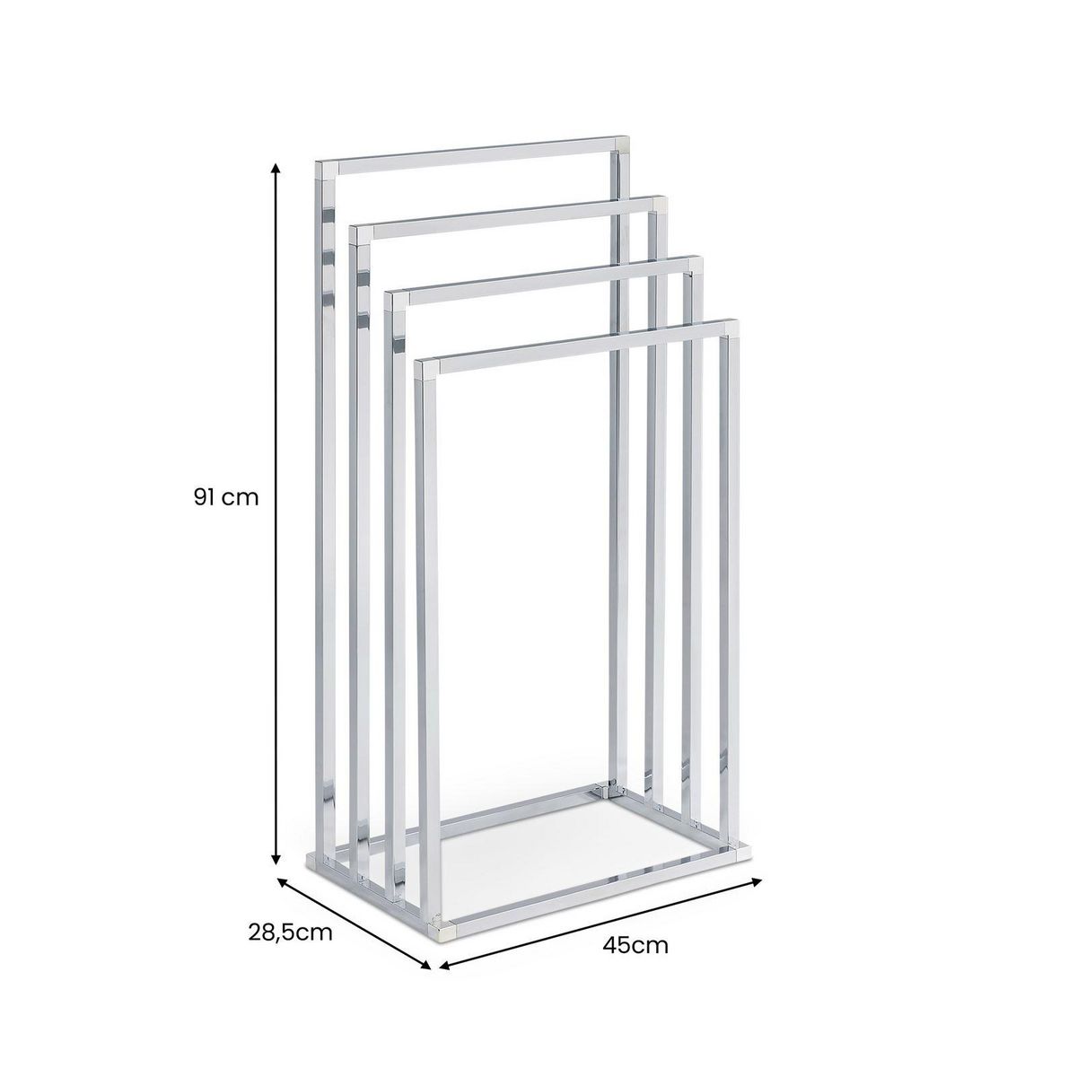 IDIMEX Porte-serviettes sur pied SENZA en métal