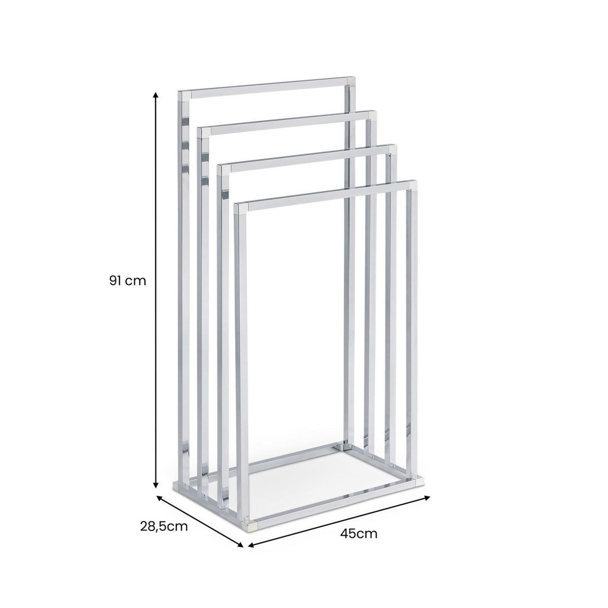 IDIMEX Porte-serviettes sur pied SENZA en métal