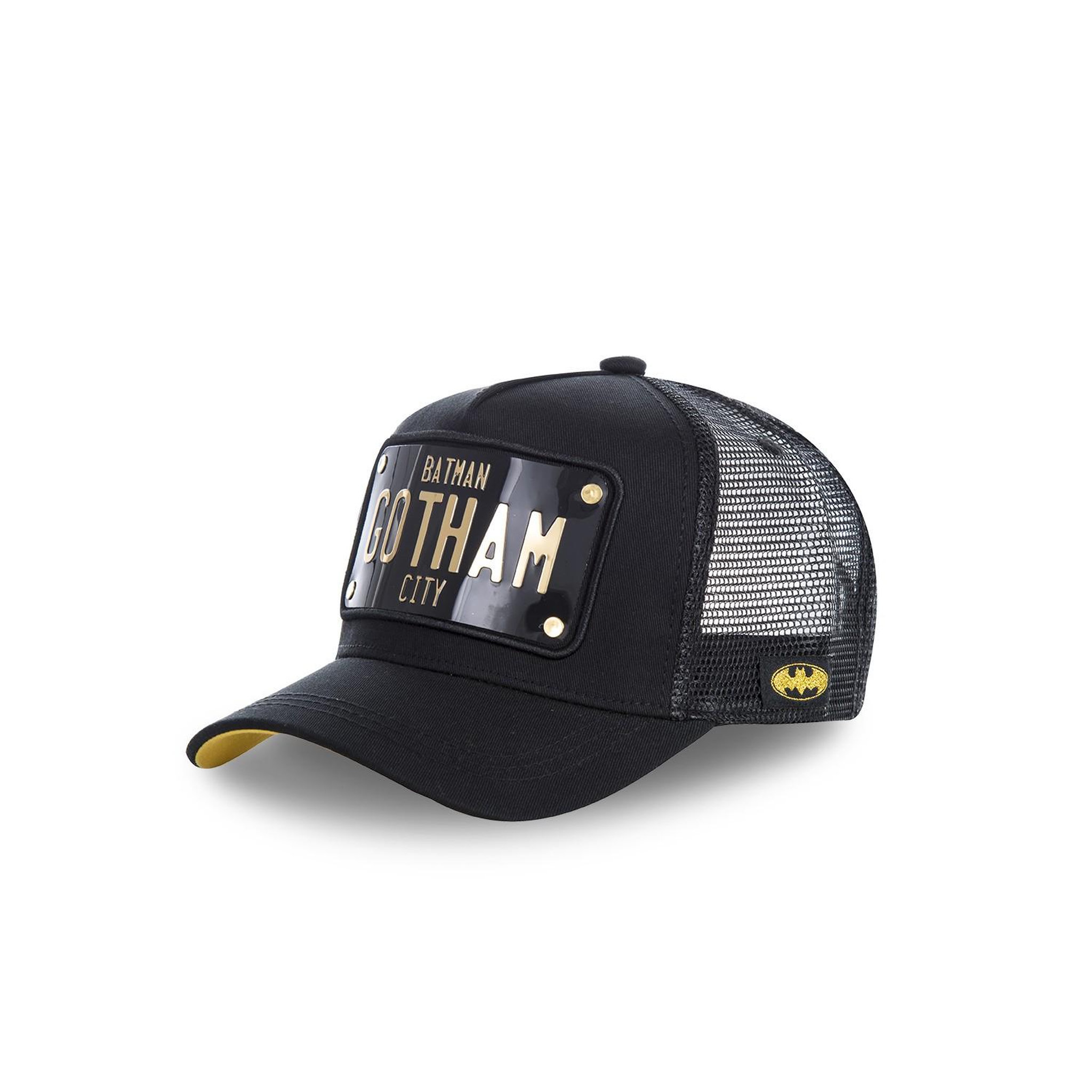 CAPSLAB Casquette DC Comics Batman Gotham Noir. Coloris disponibles : Noir