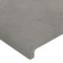 Voir la diapositive 5 : VIDAXL Tete de lit a LED Gris clair 163x16x78/88 cm Velours