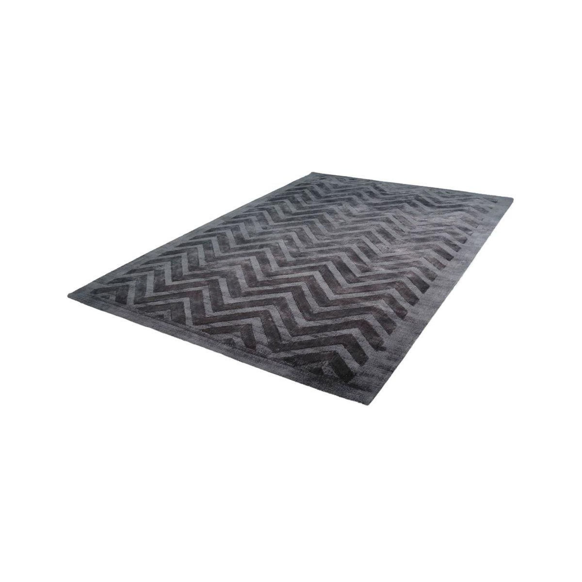 Paris Prix Tapis Rayures à Poils Courts  Luxury IV  Gris