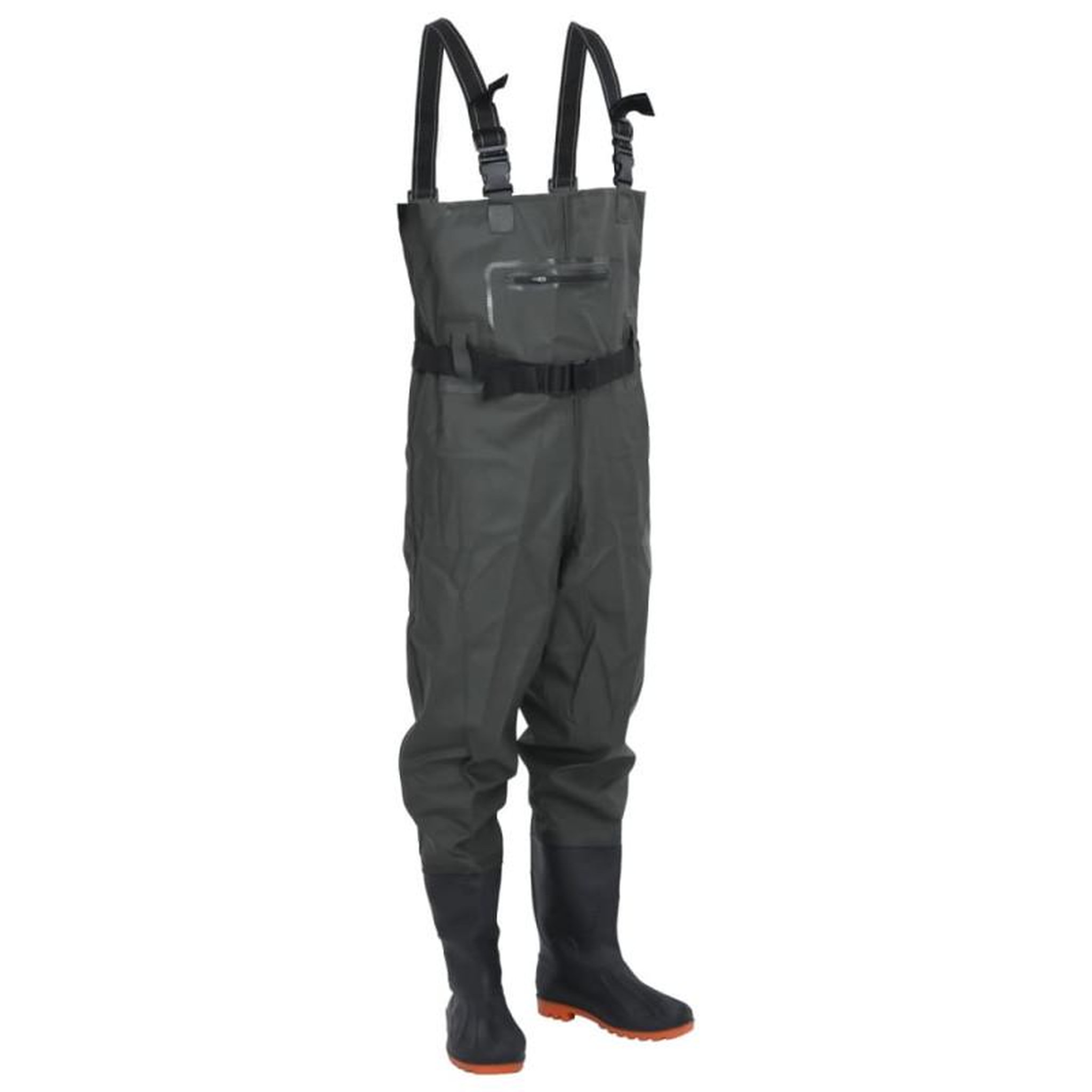 Voir la diapositive 1 : VIDAXL Cuissardes avec bottes et ceinture vert foncé taille 41