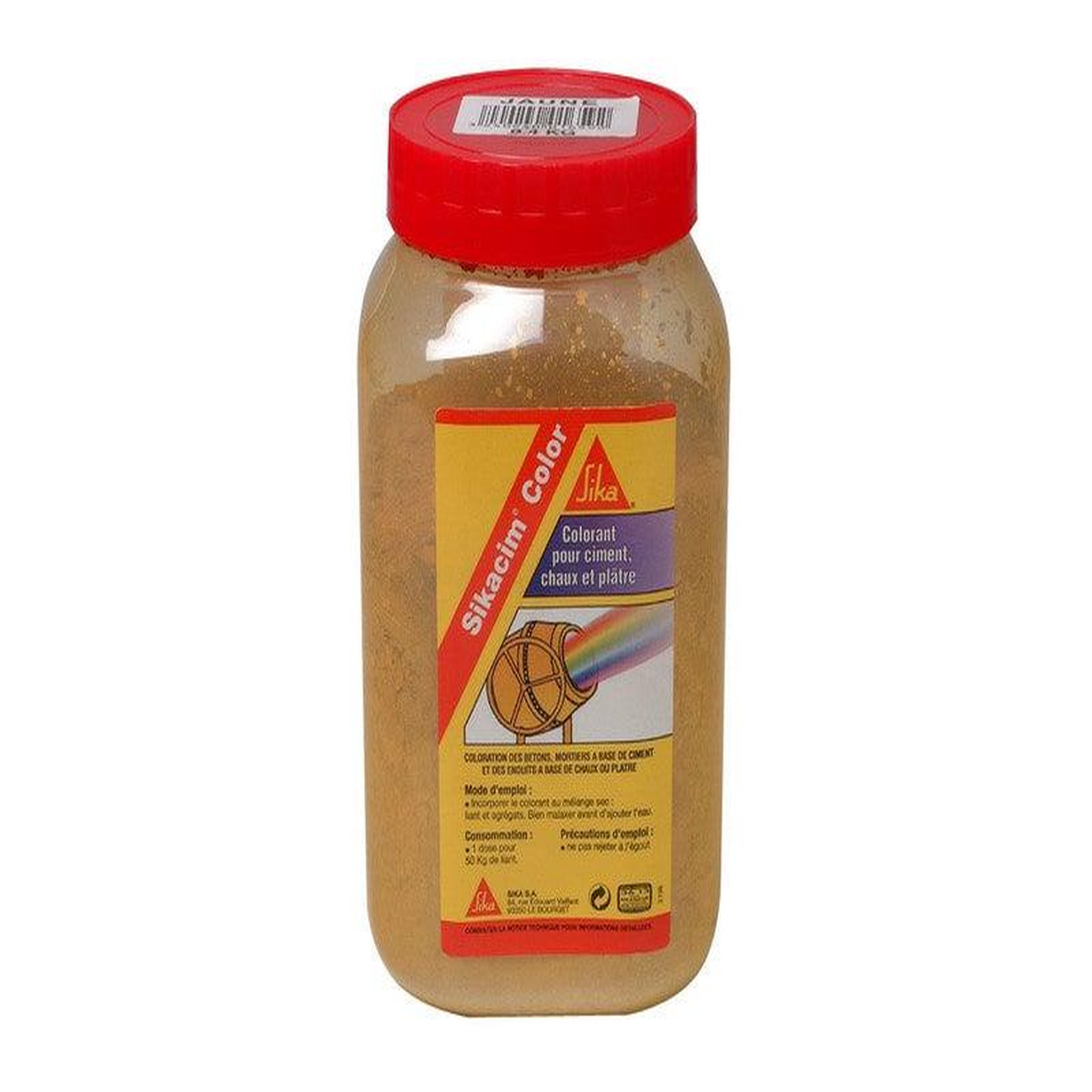 Sika Colorant Pour Mortier Et Béton Sikacim jaune, 1.9 L