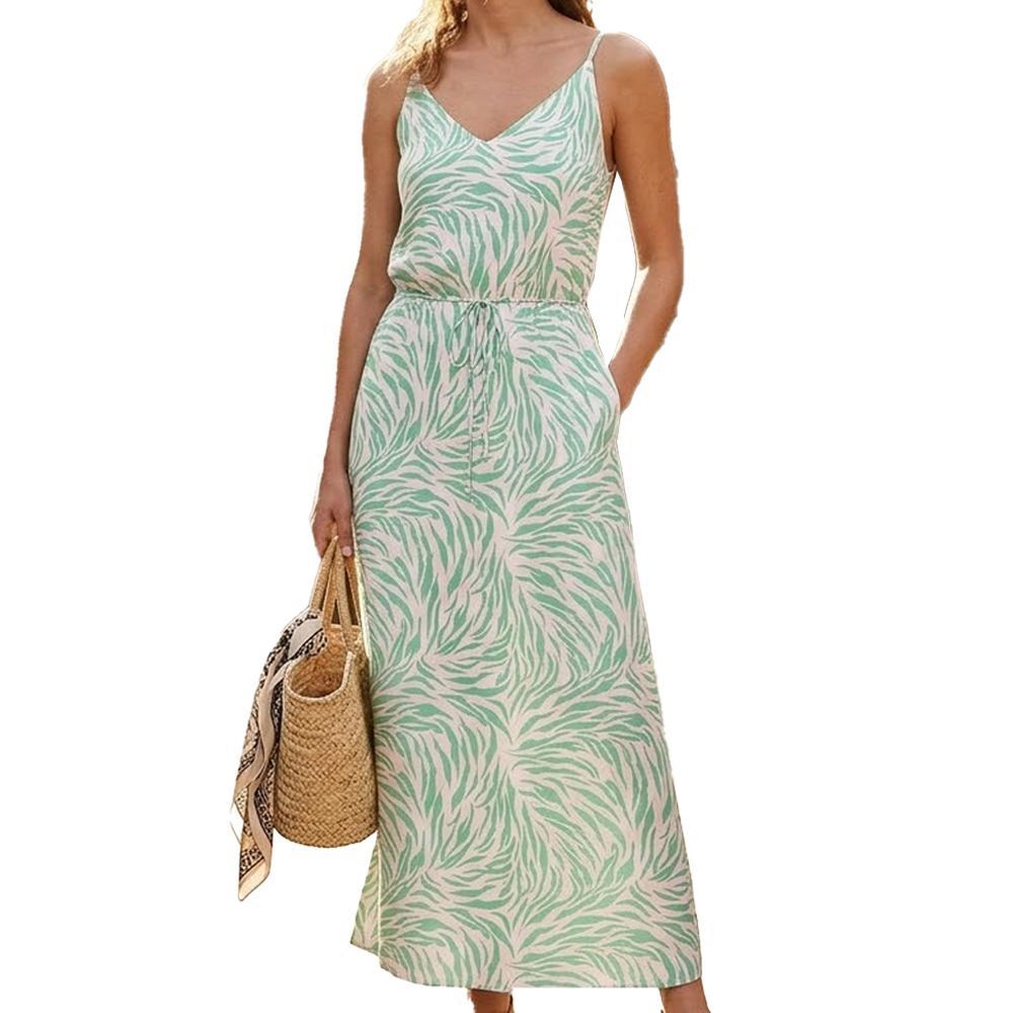Voir la diapositive 1 : Vero Moda Robe Verte/Beige Femme Vero Moda Easy Joy