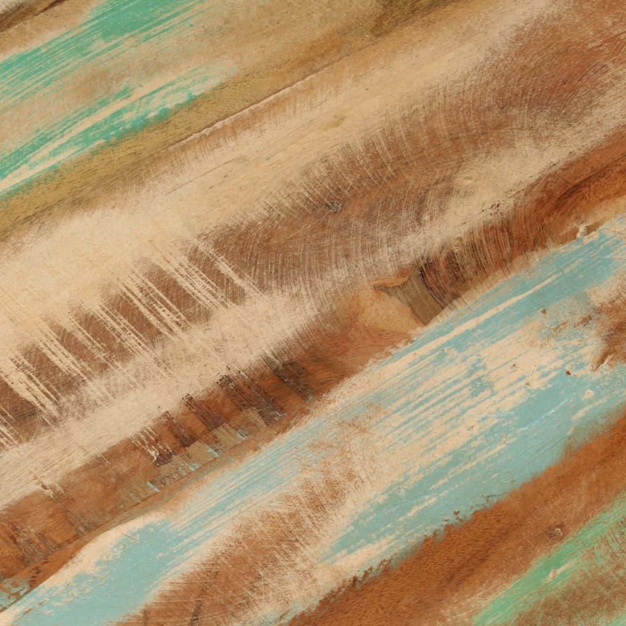 Voir la diapositive 5 : VIDAXL Table basse Ø50x35 cm bois de recuperation massif et acier