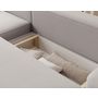Voir la diapositive 3 : BEST MOBILIER Sam - canapé d'angle gauche 4 places convertible avec coffre en tissu