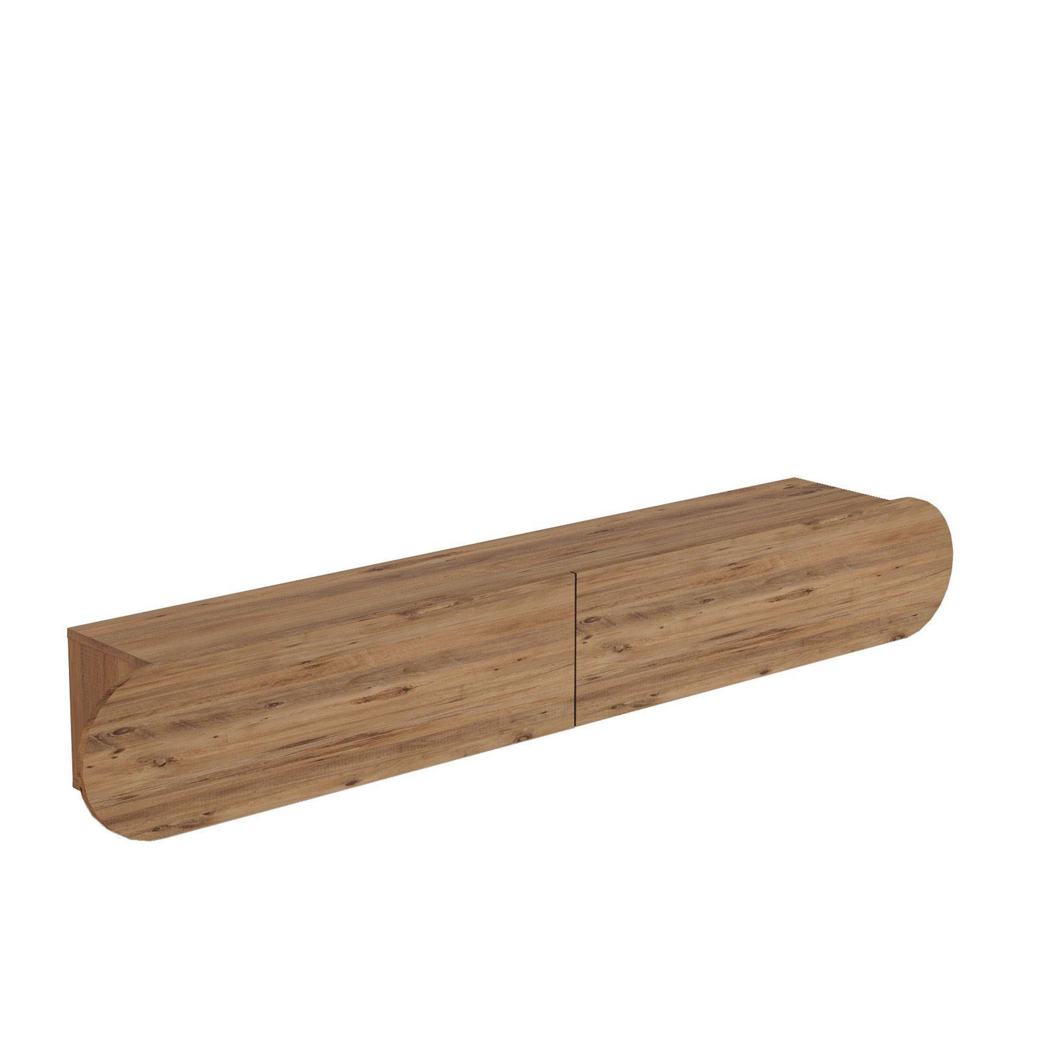 Habitat et Jardin Meuble tv en bois  lum1  - 180 x 31 x 29 cm - marron