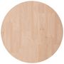 Voir la diapositive 2 : VIDAXL Dessus de table rond Ø50x4 cm Bois de chene massif non traite