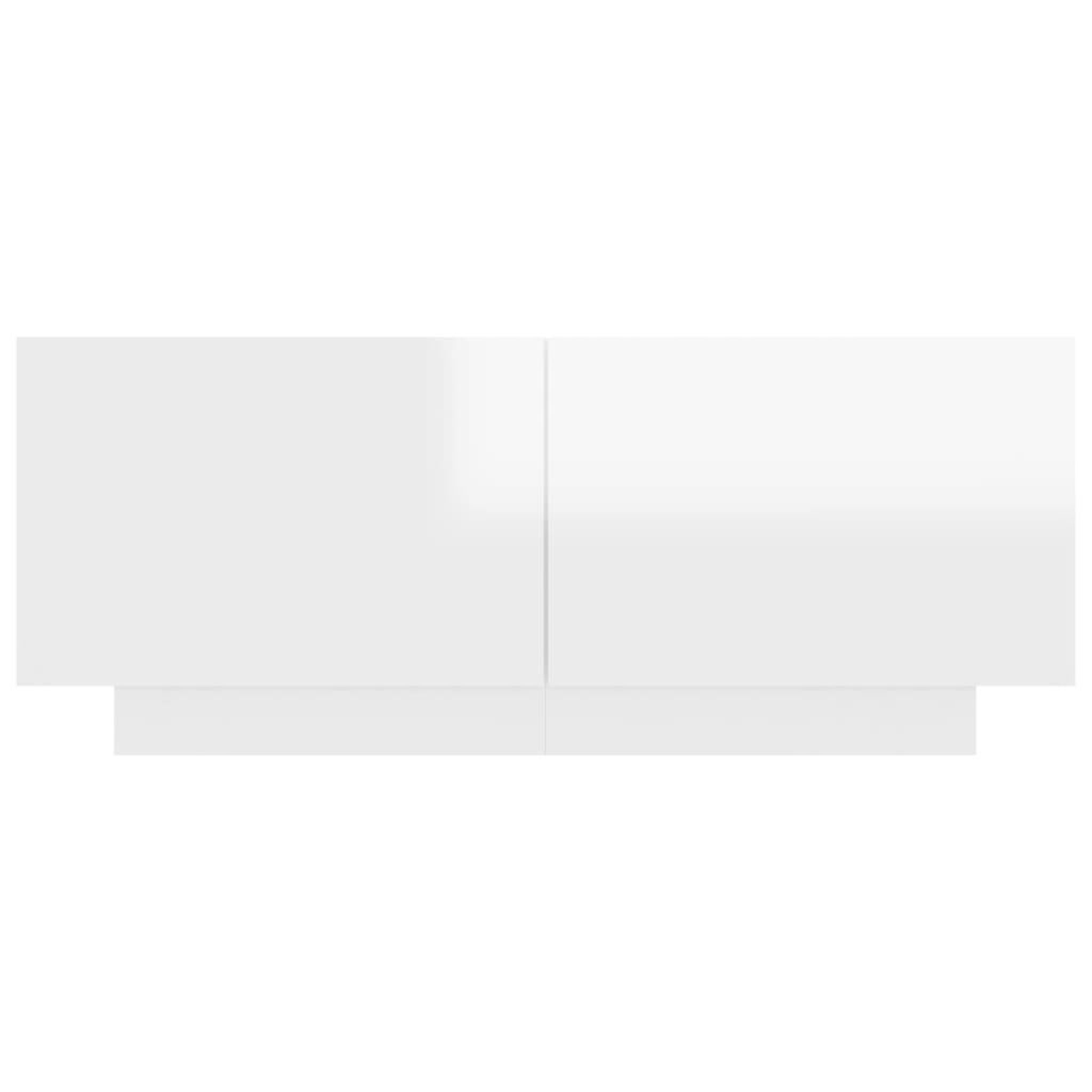 Voir la diapositive 5 : VIDAXL Table de chevet blanc brillant 100x35x40 cm bois d'ingenierie