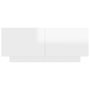 Voir la diapositive 5 : VIDAXL Table de chevet blanc brillant 100x35x40 cm bois d'ingenierie