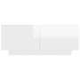 Voir la diapositive 5 : VIDAXL Table de chevet blanc brillant 100x35x40 cm bois d'ingenierie