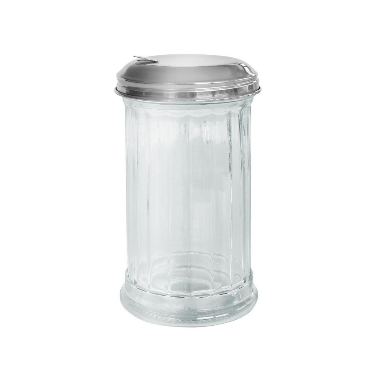 Fackelmann Saupoudreuse en verre et couvercle inox 14 cm Fackelmann Basic