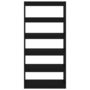 Voir la diapositive 5 : VIDAXL Bibliotheque/Separateur de piece Noir Bois d'ingenierie