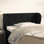 Voir la diapositive 1 : VIDAXL Tete de lit avec oreilles Noir 83x23x78/88 cm Velours
