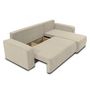 Voir la diapositive 2 : BEST MOBILIER Artemisa - canapé d'angle réversible 4 places - convertible avec coffre - en velours côtelé
