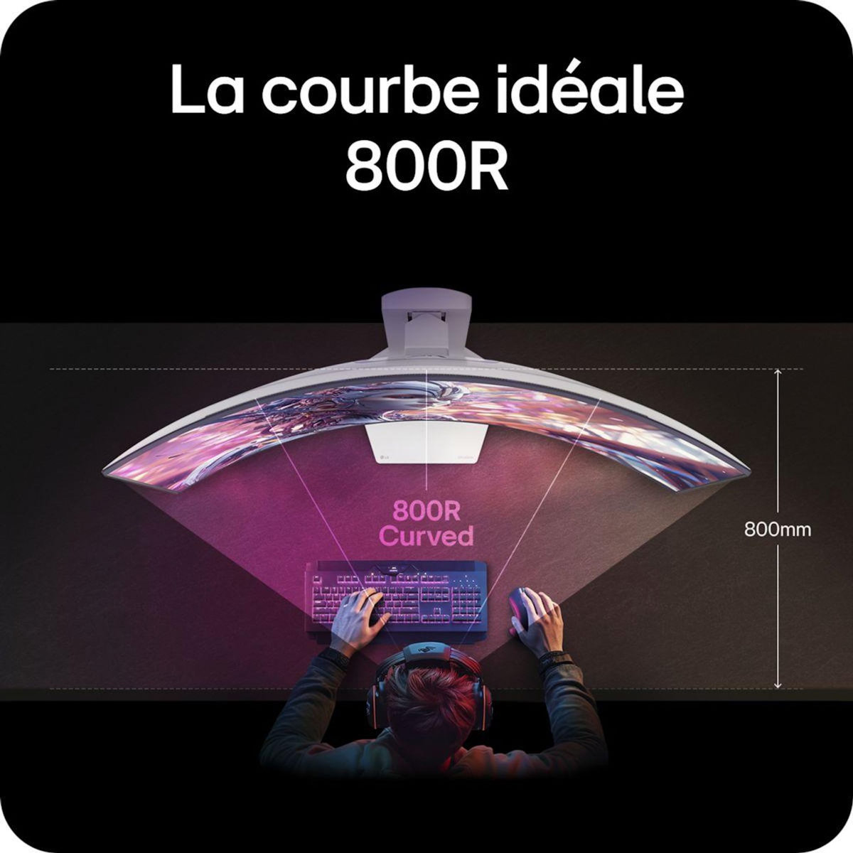 LG Ecran PC Gamer 34GX90SA-W.AEU 34'' WQHD OLED