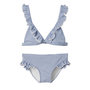 Voir la diapositive 1 : NAME IT Maillot de bain 2 pièces Bleu/Blanc Fille Name It Zannah