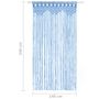 Voir la diapositive 6 : VIDAXL Rideau en macrame Bleu 140x240 cm Coton