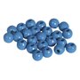 Rayher Perles en bois FSC 100%, polies, 6mm ø, bleu moyen, 115 pièces
